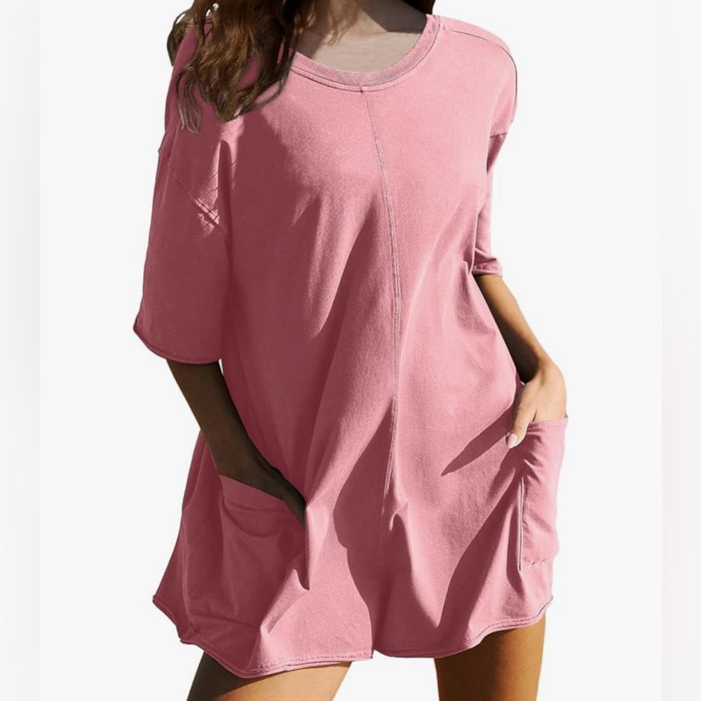 Casual Pink Women's Summer Casual Romper
